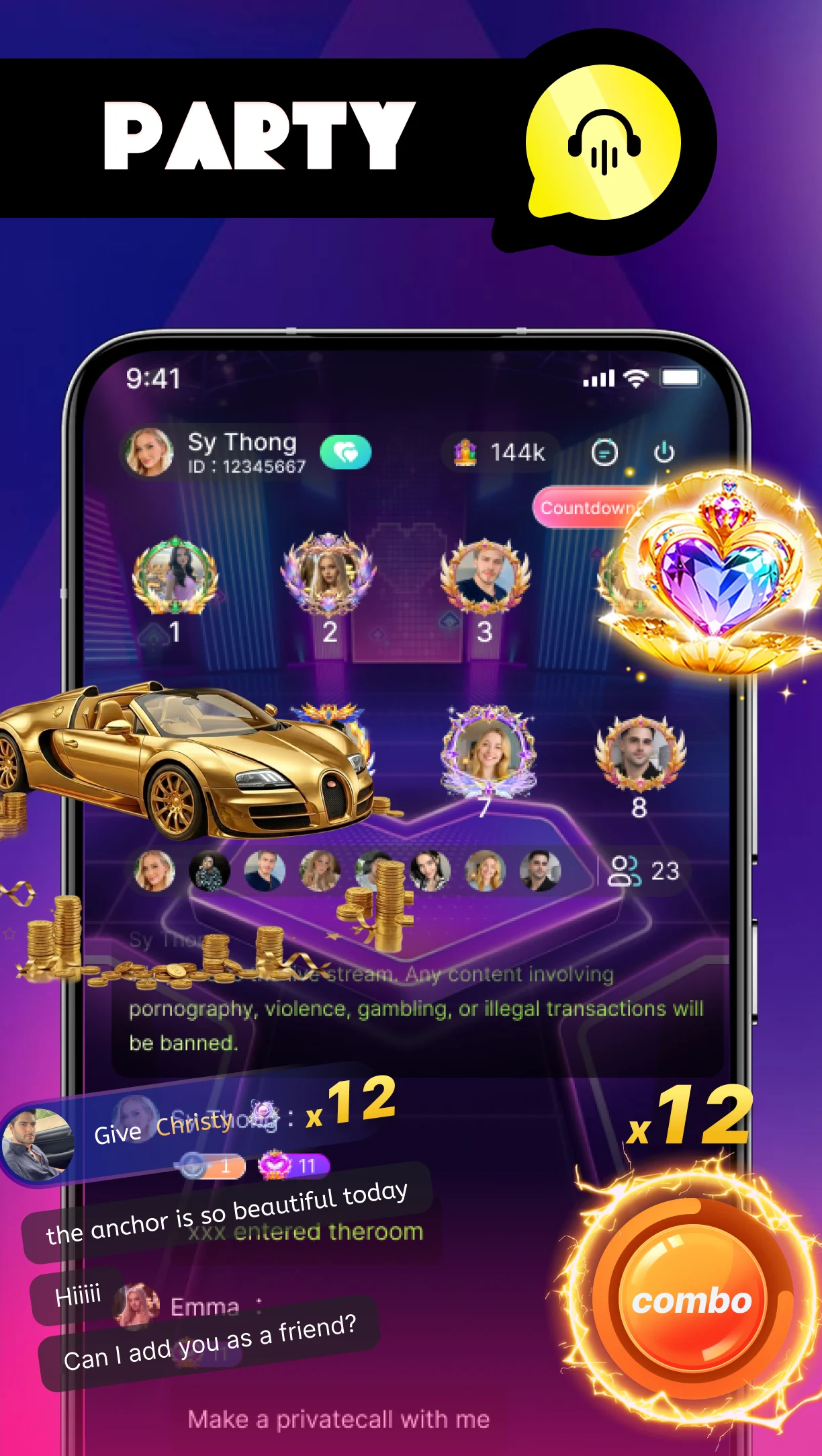 InJoy - Video Chat & Party screenshot